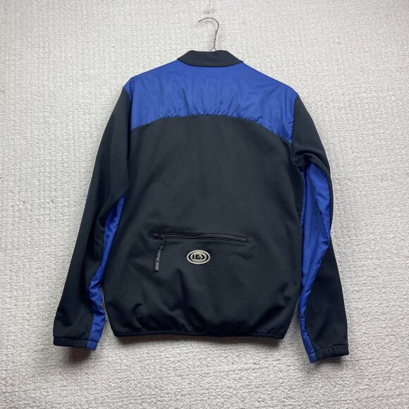 VTG Louis Garneau Windbreaker Jacket Fleece Lined Cycling / XC Ski Blue Men's S - Picture 11 of 12